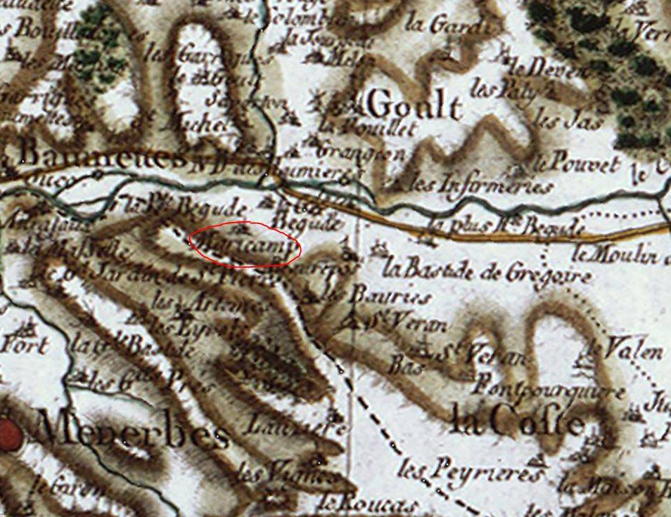 Le château de Maricamp (ou Maricant), à Goult 84220