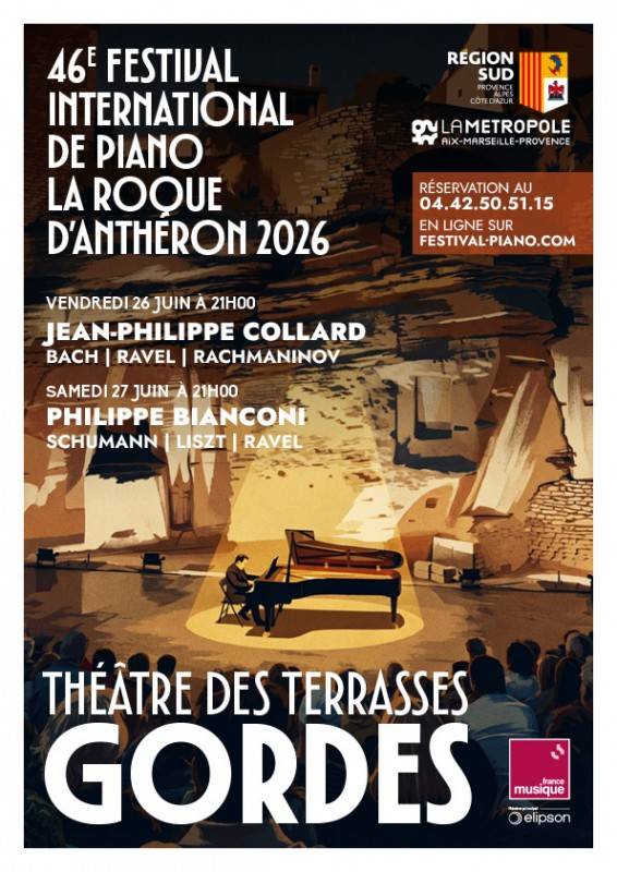 Concert de piano - Théâtre des Terrasses - Gordes - 26 et 27 Juin