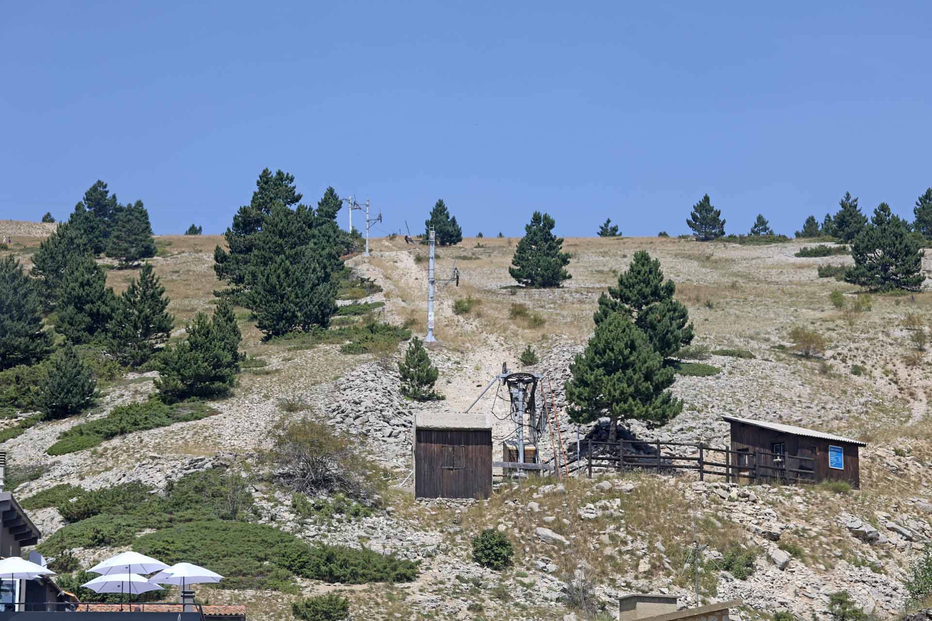 Le chalet Reynard, sur le flanc sud du mont Ventoux