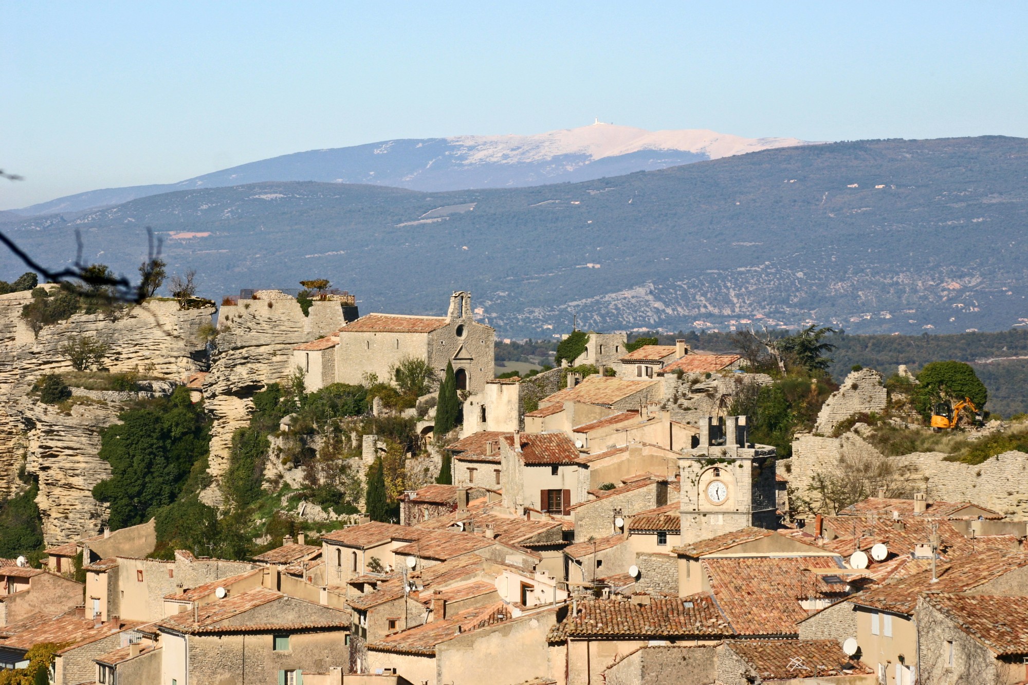 Saignon et le mont Ventoux