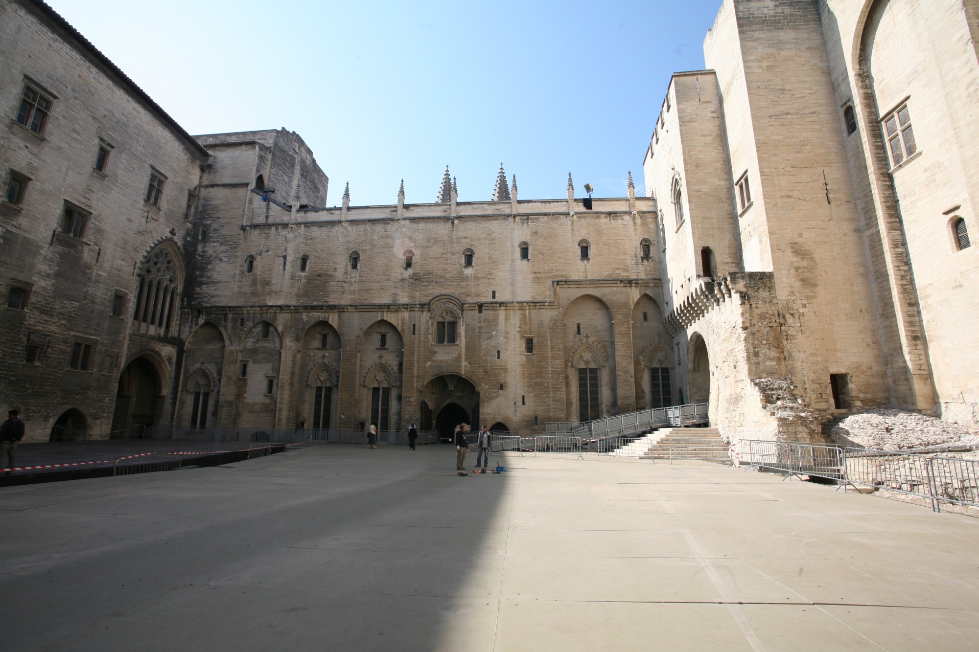 La cour d'honneur du Palais des Papes d'Avignon