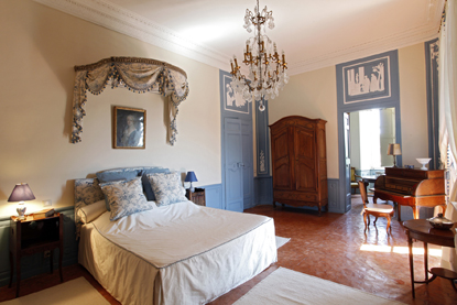 Une chambre du château de la Barben