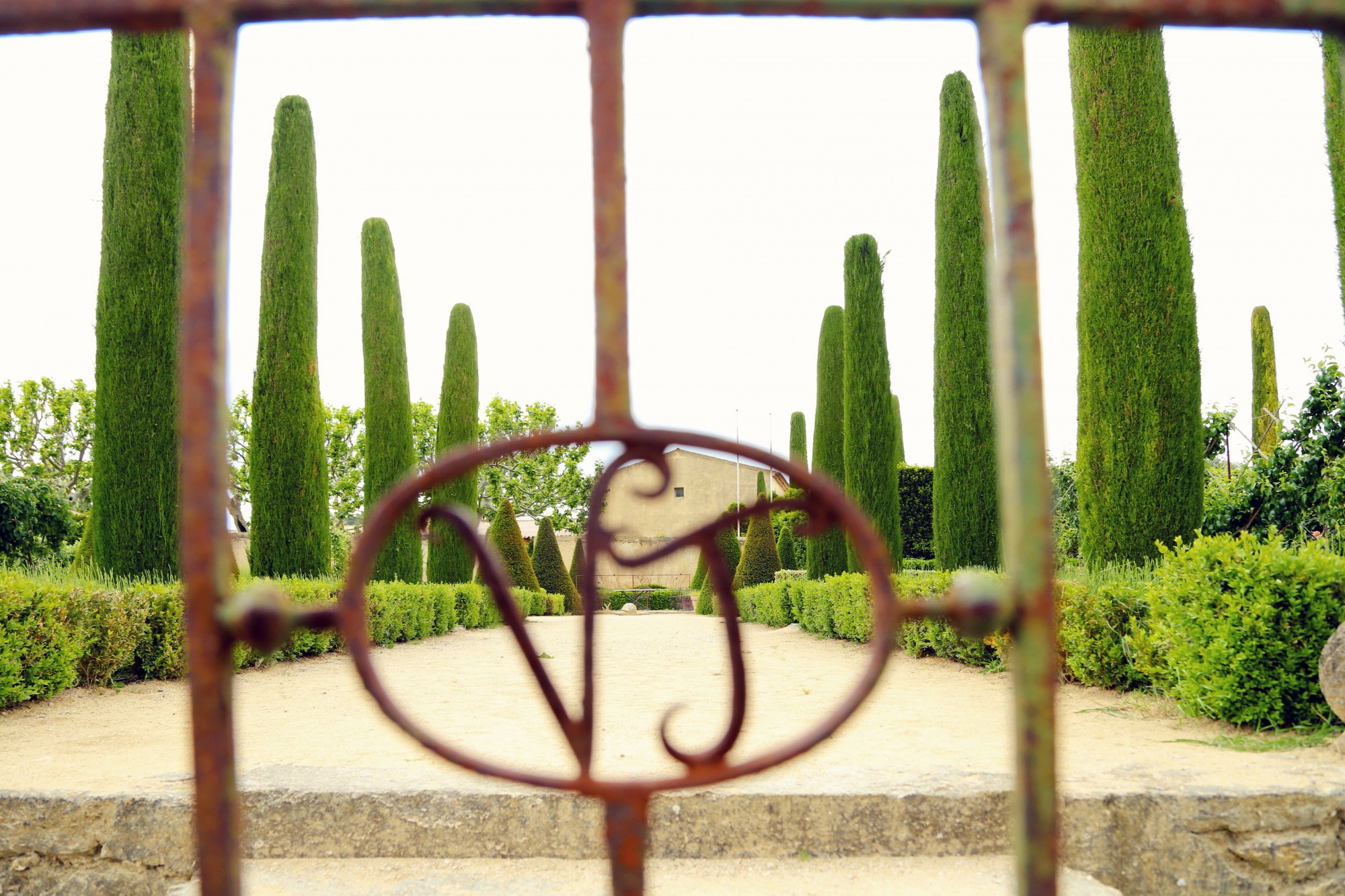 La grille du château de Val Joanis en Provence