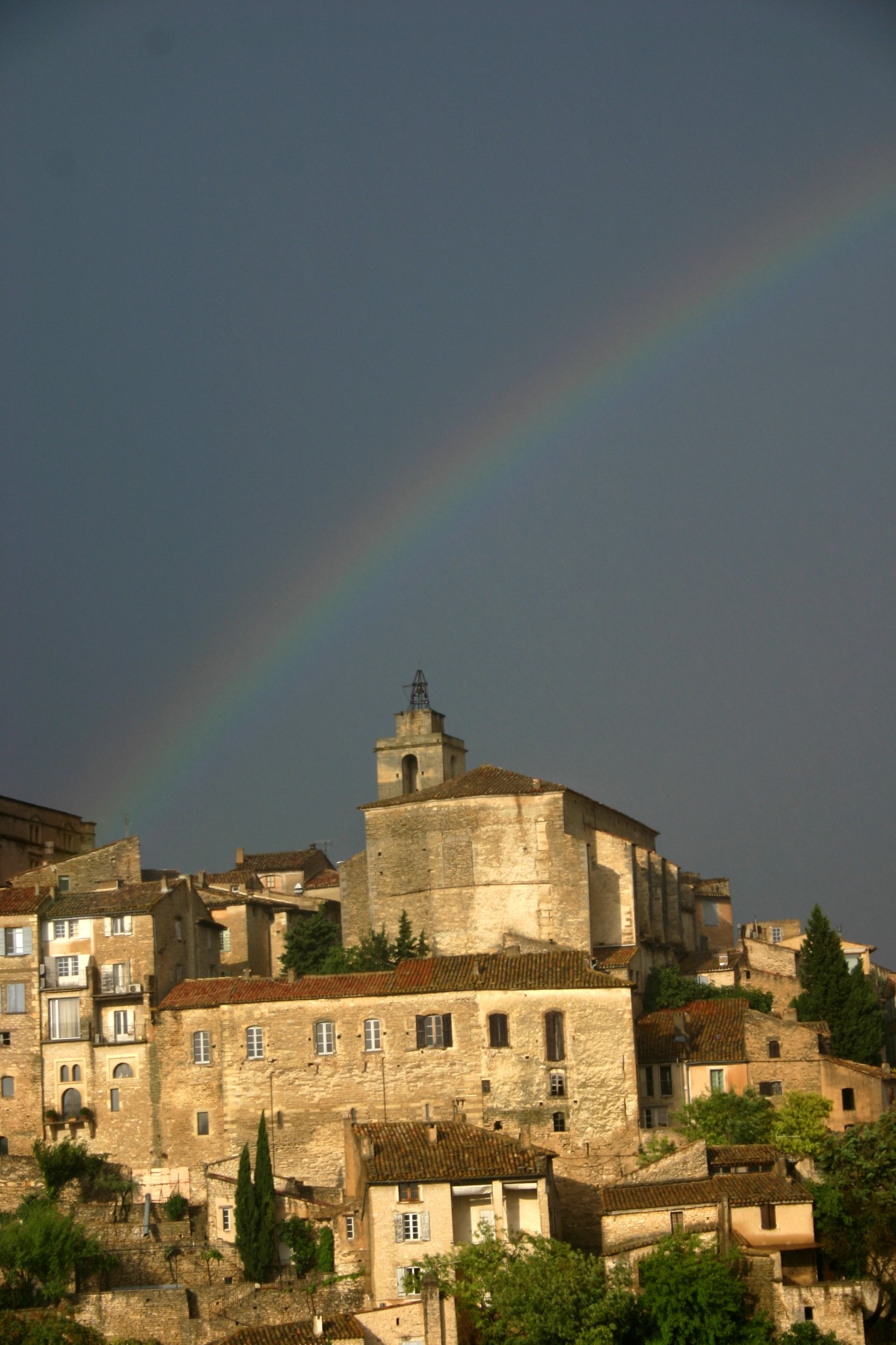 Arc-en-ciel sur Gordes par Rosier