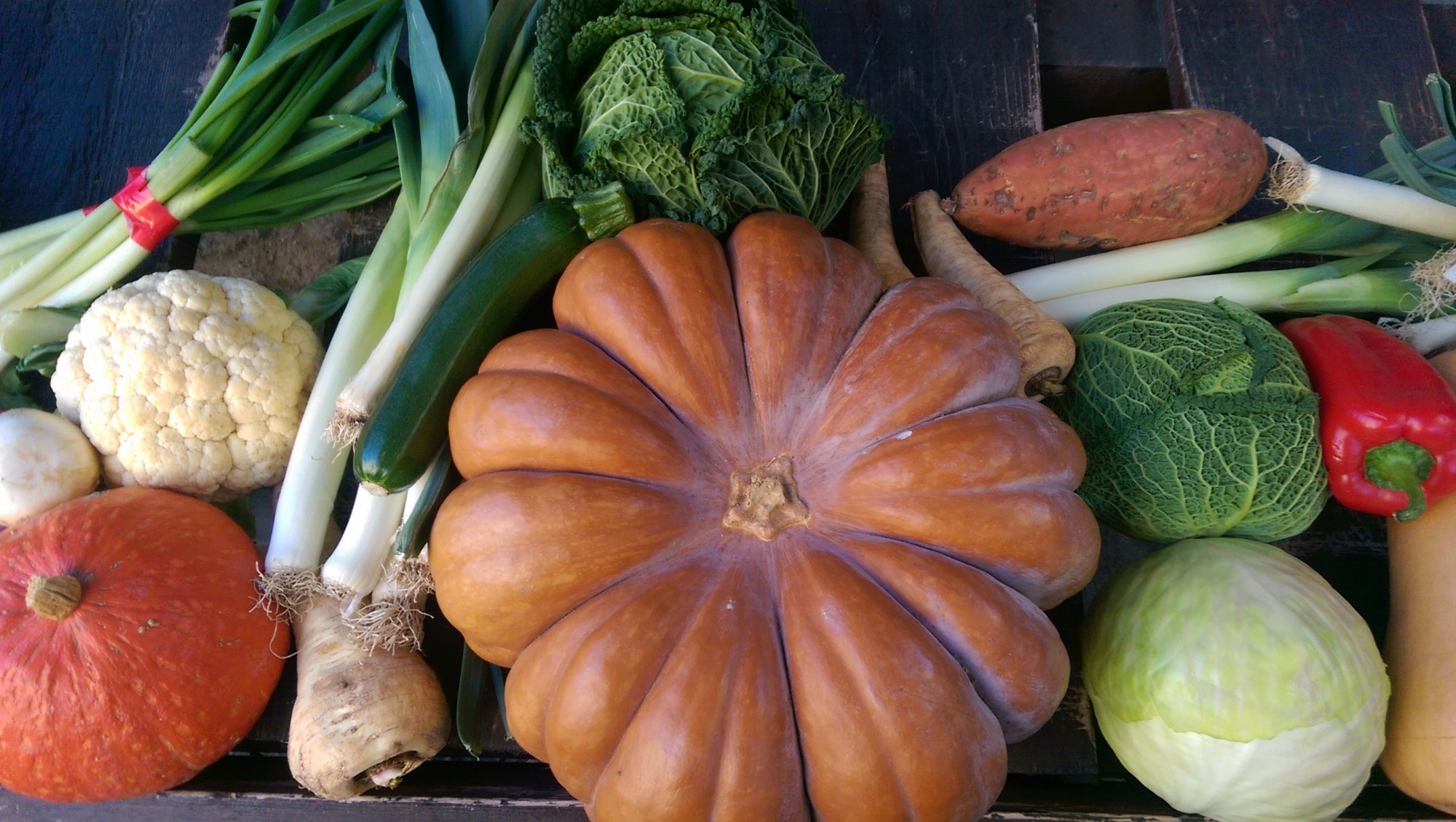 Etal de légume d'un marché du Luberon