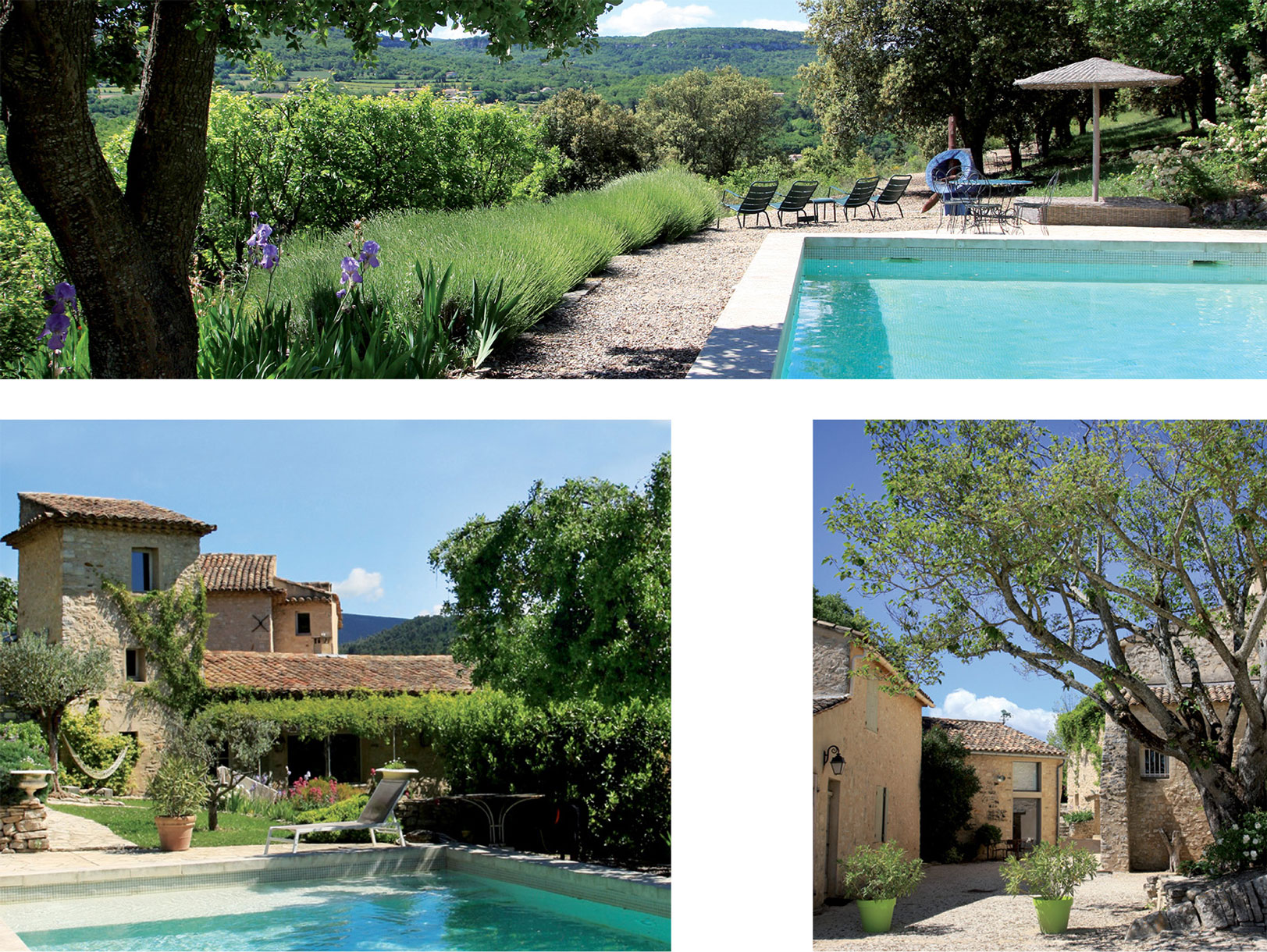 Hameau privé restauré Lubéron